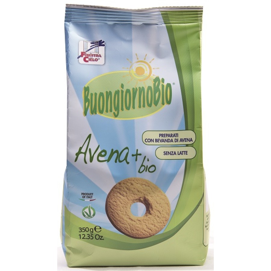 FSC BUONGIORNOBIO BISCOTTI ALL'AVENA+ BIO VEGAN SENZA LATTE 350 G FSC BUONGIORNOBIO BISCOTTI ALL'AVENA+ BIO VEGAN SENZA LATTE 350 G
