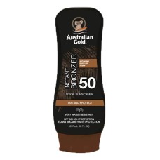 AUSTRALIAN GOLD SPF50 LOTION LOZIONE SOLARE CON BRONZER