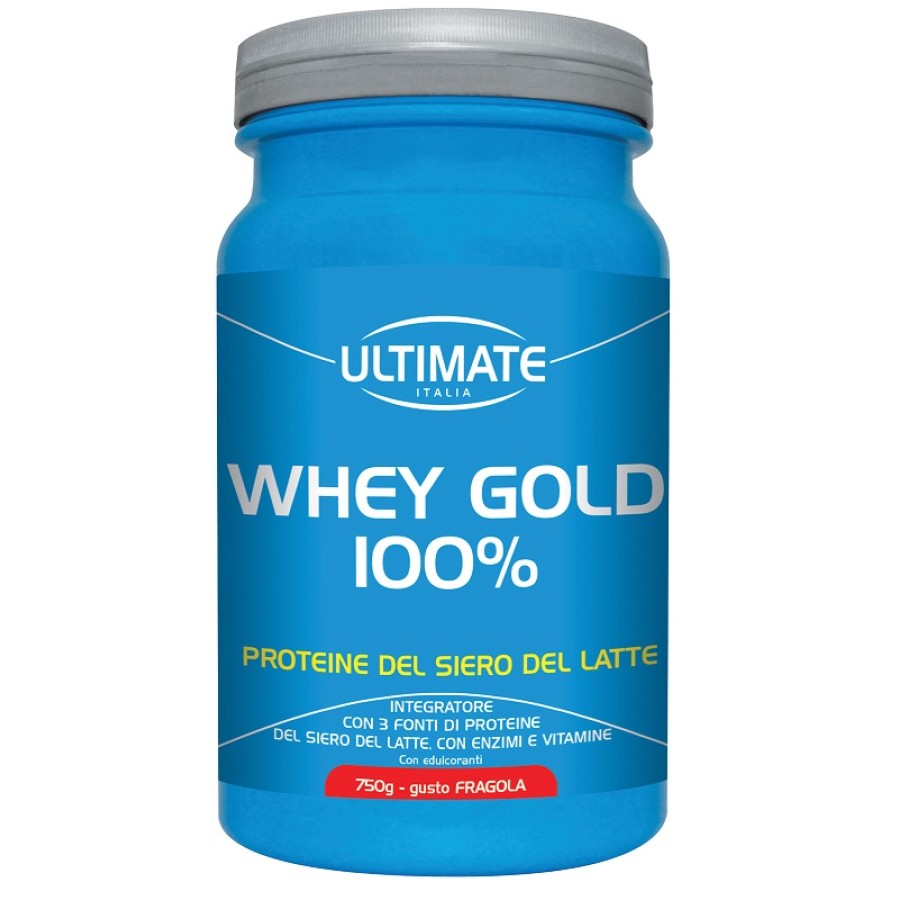 WHEY GOLD 100 % FRAGOLA 750 G 1 PEZZO