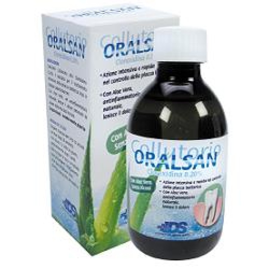 ORALSAN COLLUTORIO CLOREXIDINA 0,20% CON ALOE 200 ML ORALSAN COLLUTORIO CLOREXIDINA 0,20% CON ALOE 200 ML