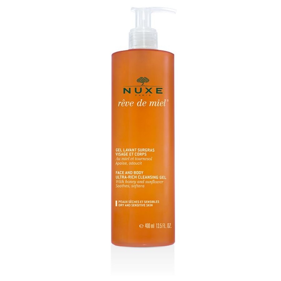 NUXE REVE DE MIEL GEL DETERGENTE VISO E CORPO 400 ML NUXE REVE DE MIEL GEL DETERGENTE VISO E CORPO 400 ML