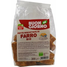 FSC FETTE BISCOTTATE DI FARRO SENZA LIEVITO DI BIRRA BIO CON OLIO EXTRAVERGINE DI OLIVA 200 G