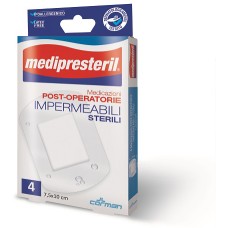 MEDICAZIONE POST OPERATORIA MEDIPRESTERIL IMPERMEABILE 7,5X10CM 4 PEZZI