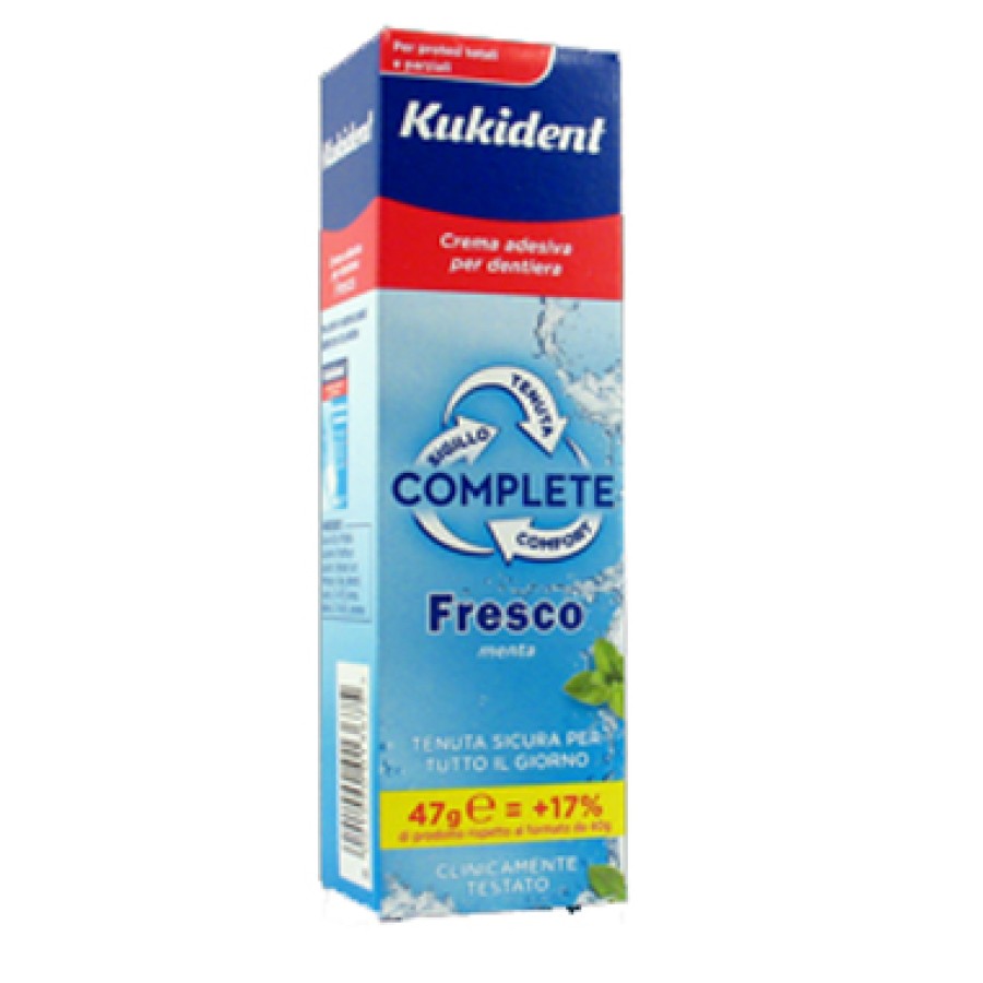 KUKIDENT COMPLETE FRESCO CREMA ADESIVA PER PROTESI DENTARIE 47 G