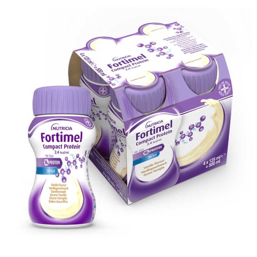 FORTIMEL COMPACT PROTEIN VANIGLIA 4 X 125 ML