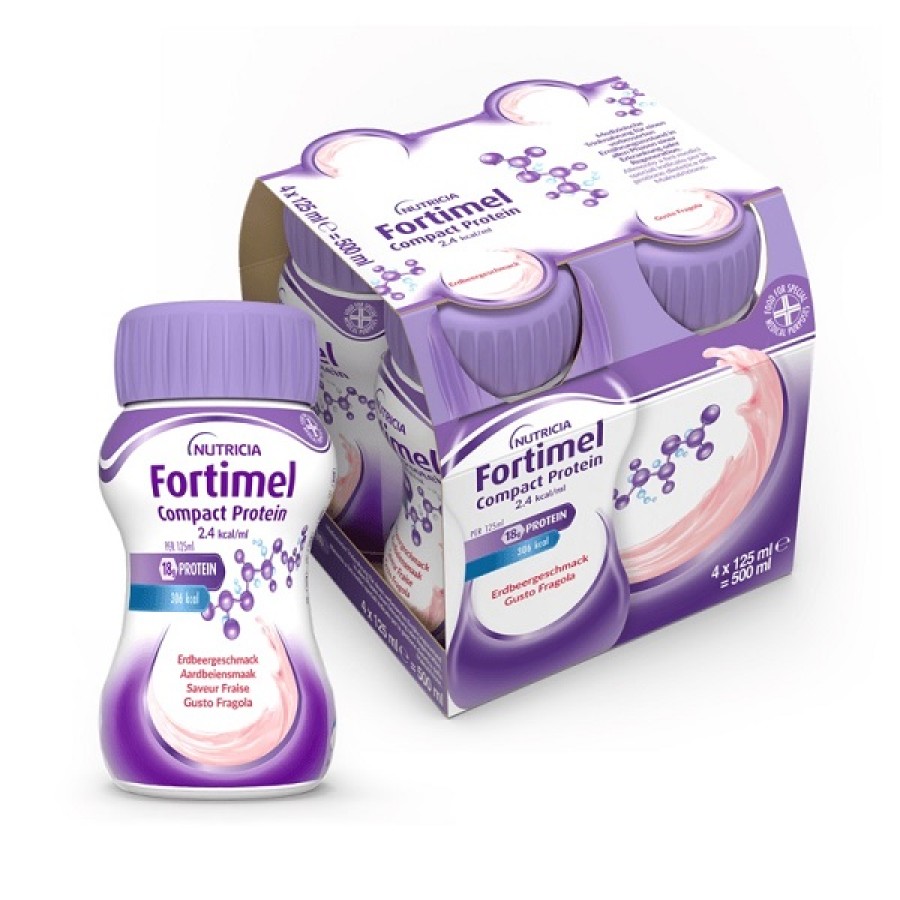 FORTIMEL COMPACT PROTEIN FRAGOLA 4 X 125 ML