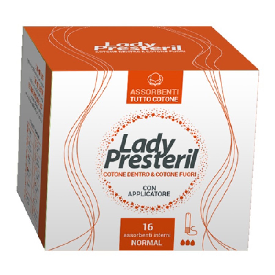 LADY PRESTERIL ASSORBENTI INTERNI NORMAL 16 PEZZI LADY PRESTERIL ASSORBENTI INTERNI NORMAL 16 PEZZI