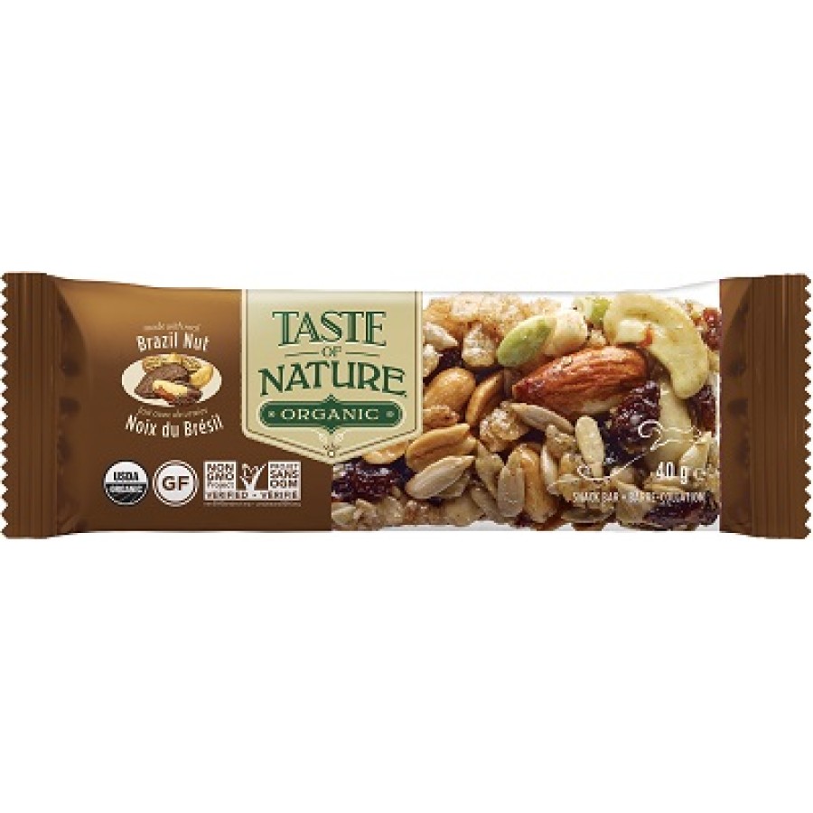 TASTE OF NATURE BARRETTA ALLE NOCI DEL BRASILE BIO VEGAN 40 G TASTE OF NATURE BARRETTA ALLE NOCI DEL BRASILE BIO VEGAN 40 G