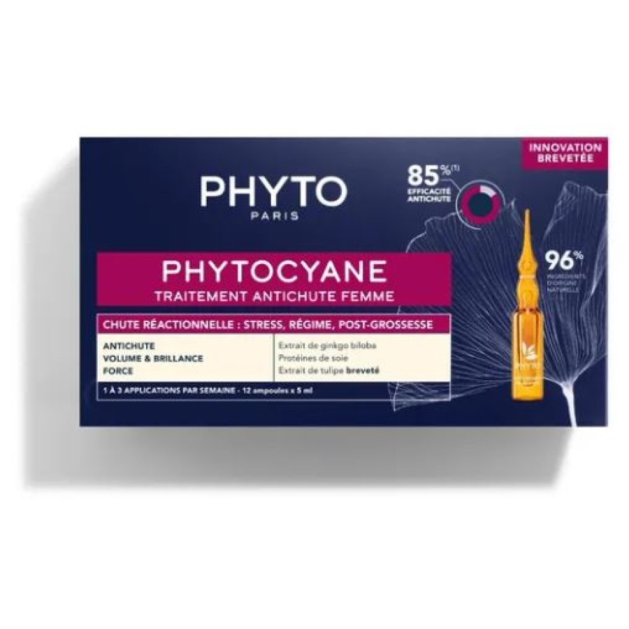 PHYTO PHYTOCYANE TRATTAMENTO ANTICADUTA CAPELLI DONNA 12 FIALE 7,5 ML PHYTO PHYTOCYANE TRATTAMENTO ANTICADUTA CAPELLI DONNA 12 FIALE 7,5 ML
