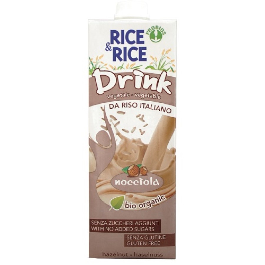 RICE&RICE BEVANDA DI RISO ALLA NOCCIOLA 1 LITRO