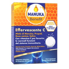 MANUKA BENEFIT EFFERVESCENTE C 20 COMPRESSE