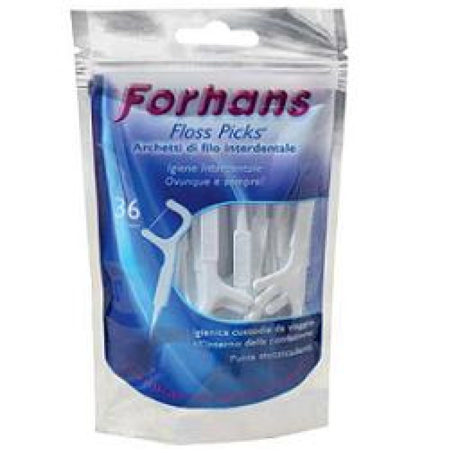 FORHANS ARCHETTI INTERDENTALI FLOSS PICKS 36PZ FORHANS ARCHETTI INTERDENTALI FLOSS PICKS 36PZ