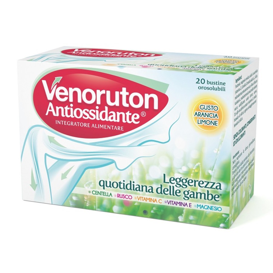 VENORUTON ANTIOSSIDANTE 20 BUSTINE OROSOLUBILI MONODOSE VENORUTON ANTIOSSIDANTE 20 BUSTINE OROSOLUBILI MONODOSE
