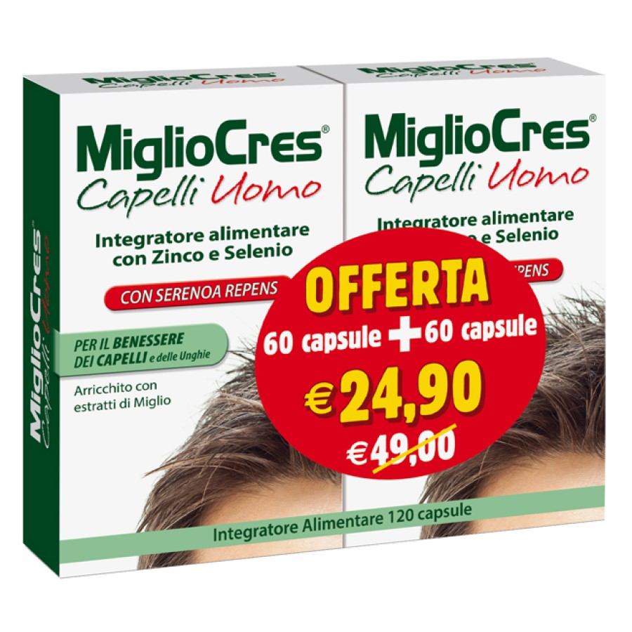 MIGLIOCRES UOMO 60+60 CAPSULE PROMO MIGLIOCRES UOMO 60+60 CAPSULE PROMO