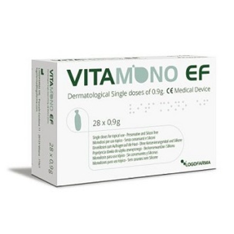 VITAMONO EF 28 CAPSULE MONODOSI TOPICHE PER RIPARAZIONE BARRIERA LIPIDICA USO ESTERNO 0,9 G VITAMONO EF 28 CAPSULE MONODOSI TOPICHE PER RIPARAZIONE BARRIERA LIPIDICA USO ESTERNO 0,9 G