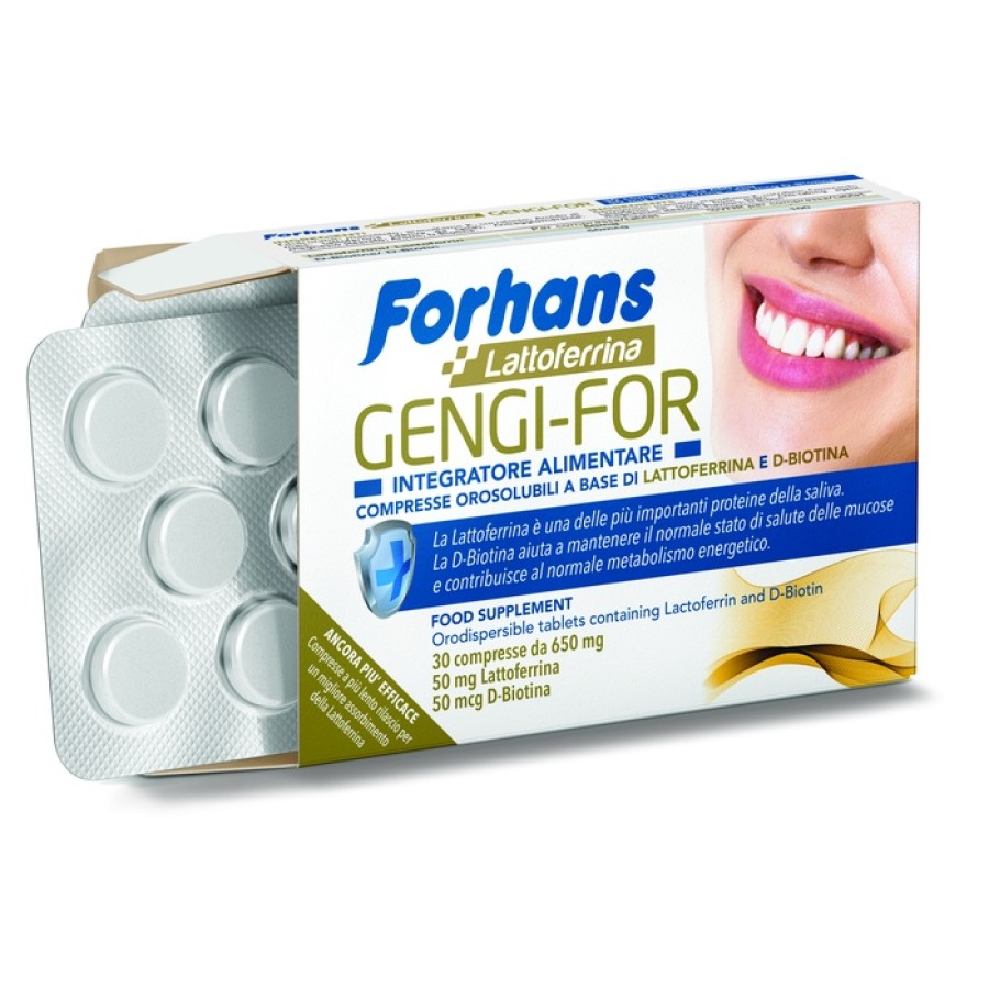 FORHANS GENGI FOR 30 COMPRESSE 19,50 G FORHANS GENGI FOR 30 COMPRESSE 19,50 G