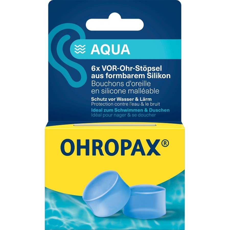 OHROPAX SILICON AQUA TAPPI AURICOLARI 6 PEZZI
