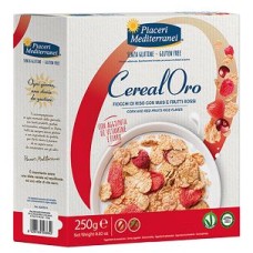 PIACERI MEDITERRANEI CEREALORO FIOCCHI DI RISO CON MAIS E FRUTTI ROSSI 250 G