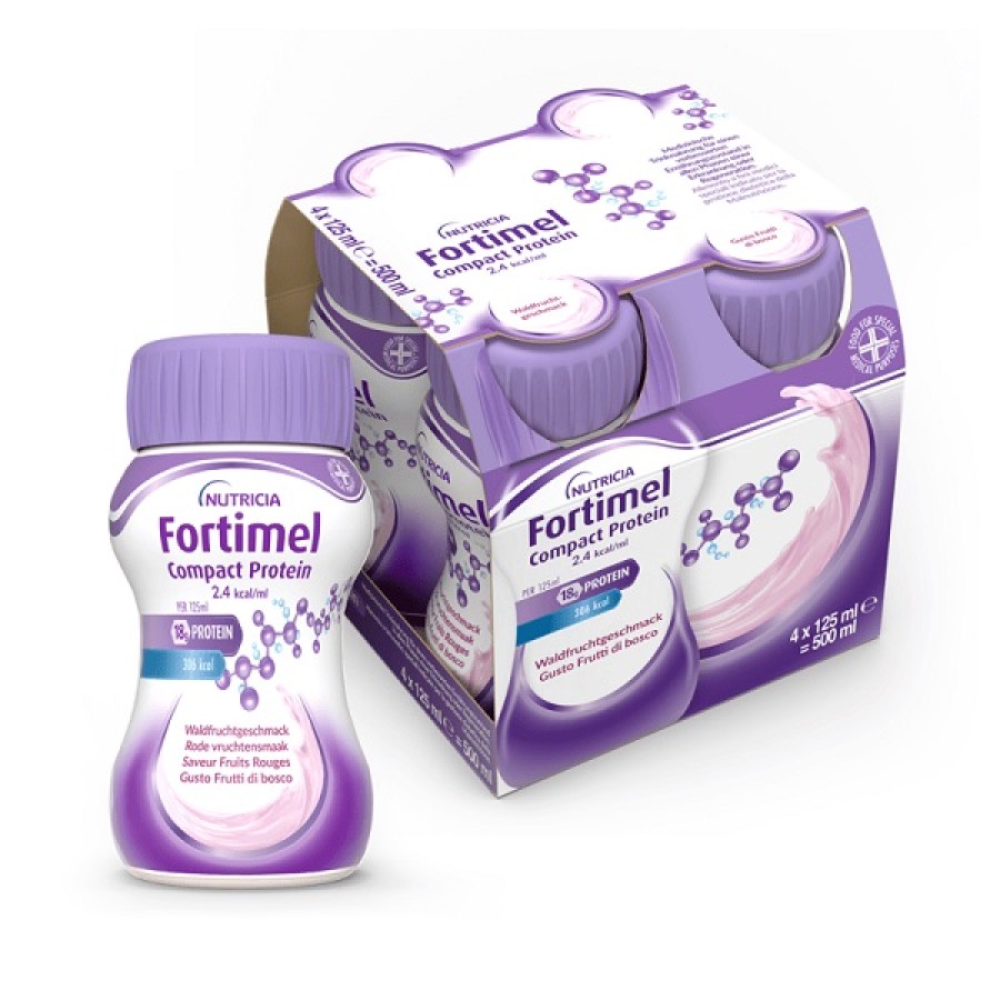FORTIMEL COMPACT PROTEIN FRUTTI DI BOSCO 4X125 ML