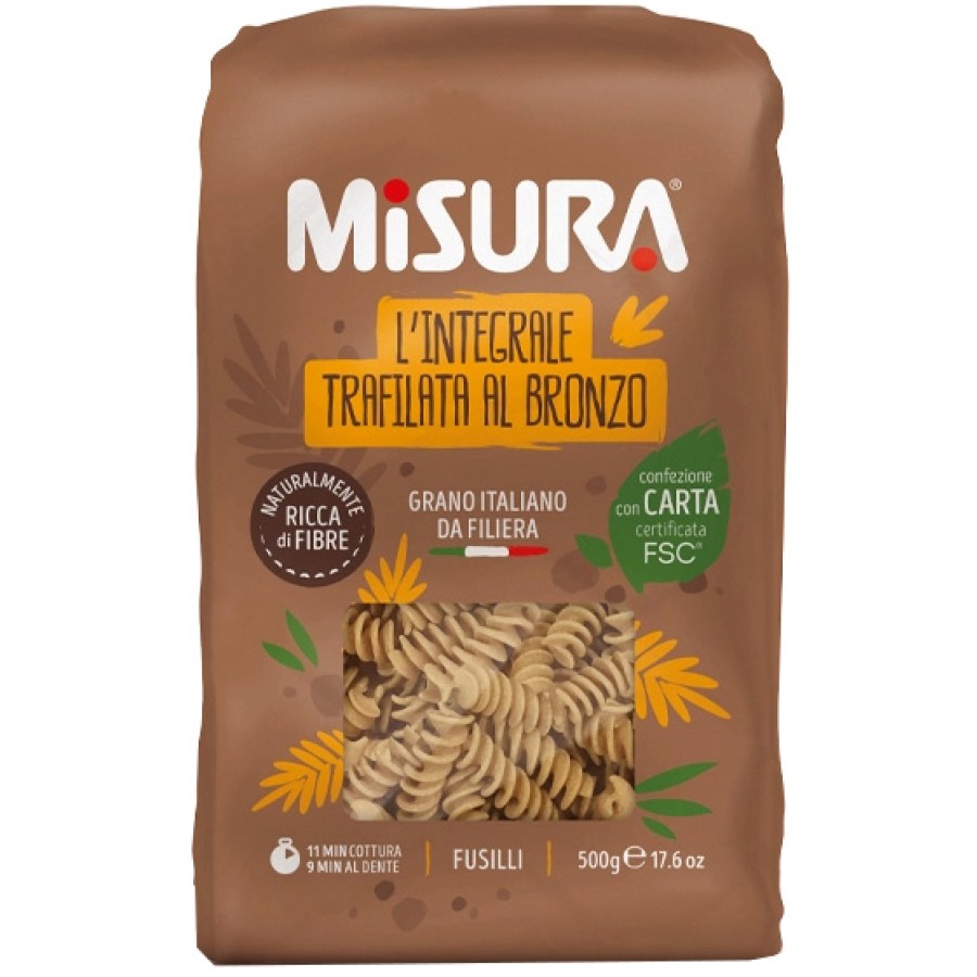 MISURA FUSILLI INTEGRALI CON GERME DI GRANO 500 G
