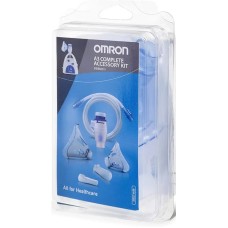 OMRON A3 COMPLETE KIT RICAMBIO AMPOLLA REGOLABILE + TUBO + MASCHERINA PEDIATRICA + MASCHERINA ADULTI + FORCELLE NASALI + BOCCAGLIO