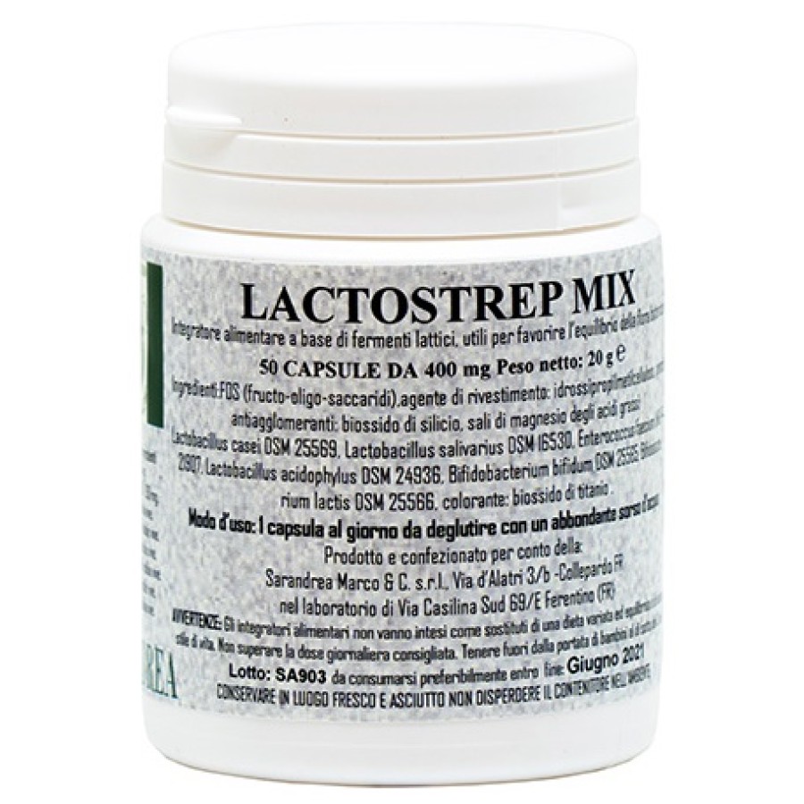 LACTOSTREP MIX 500 MACERATO GLICERICO 50 CAPSULE