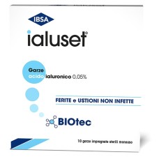 GARZA MEDICATA IALUSET 10X10 CM 10 PEZZI