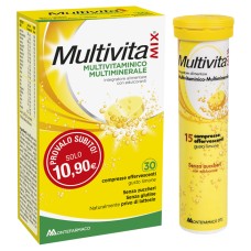 MULTIVITAMIX EFFERVESCENTE SENZA ZUCCHERO E SENZA GLUTINE 30 COMPRESSE