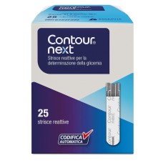 STRISCE REATTIVE PER TEST GLICEMIA CONTOUR NEXT 25 PEZZI