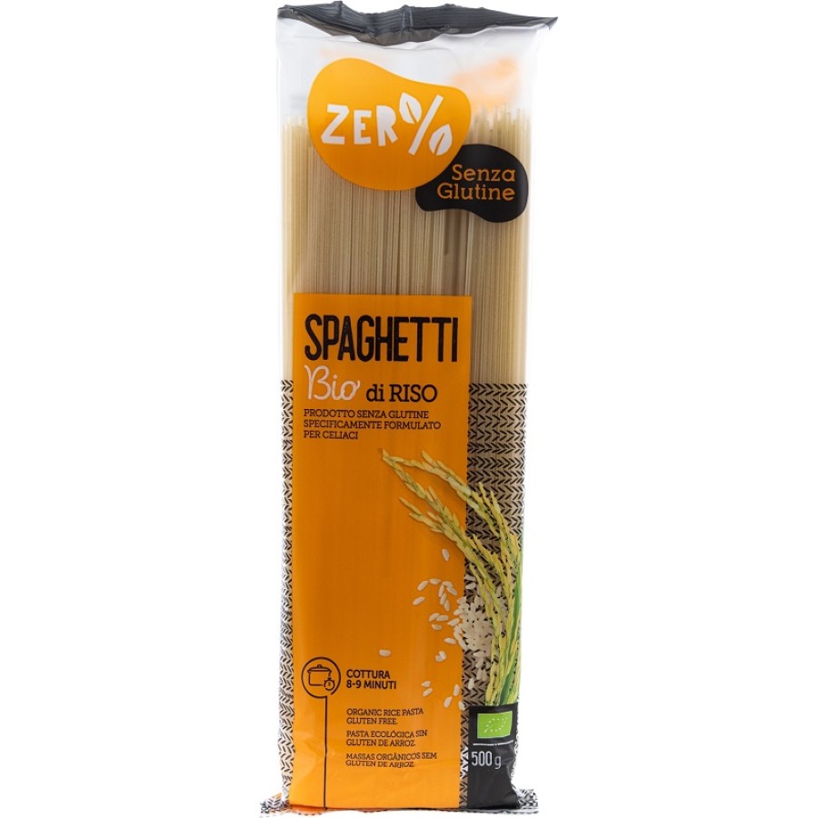 ZERO% GLUTINE PASTA RISO SPAGHETTI SENZA GLUTINE BIO 500 G