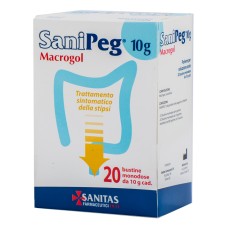 SANIPEG 10G MACROGOL POLVERE PER SOLUZIONE ORALE 20 BUSTE
