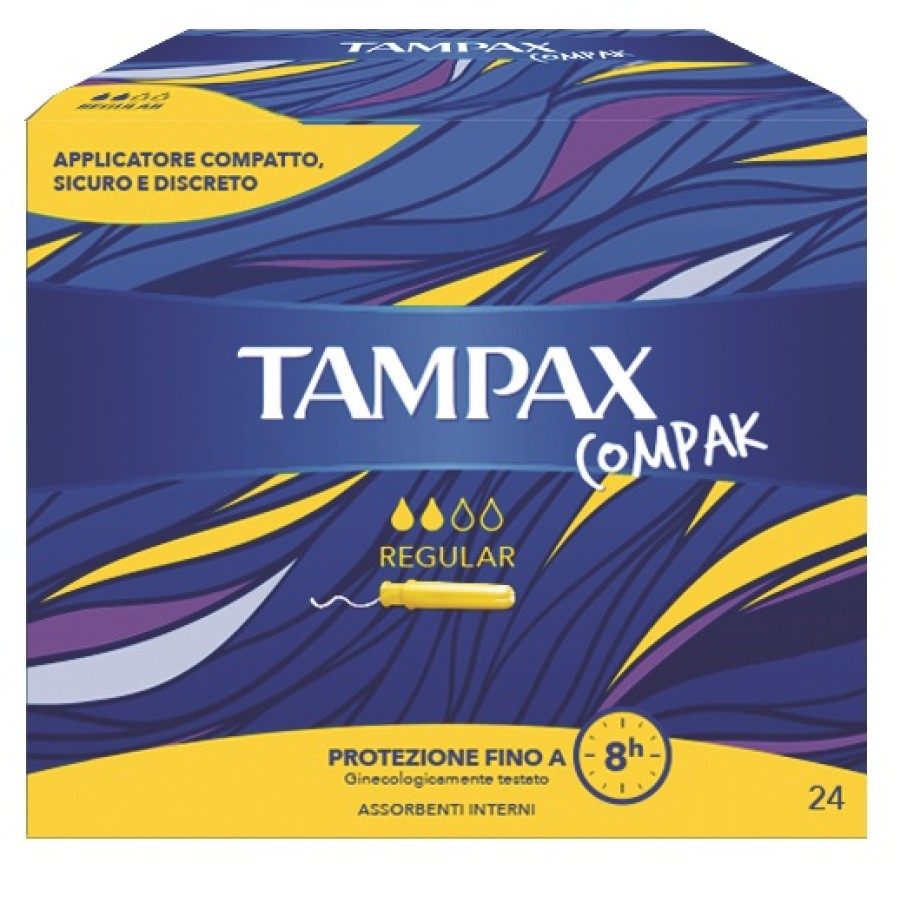 TAMPAX COMPAX REGULAR 24 PEZZI TAMPAX COMPAX REGULAR 24 PEZZI