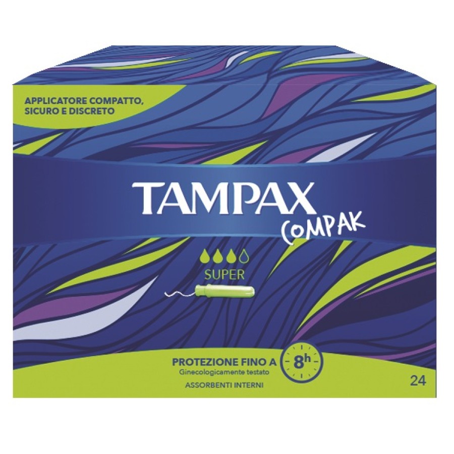 TAMPAX COMPAK SUPER 24 PEZZI TAMPAX COMPAK SUPER 24 PEZZI