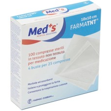 GARZA COMPRESSA MEDS FARMATNT IN TESSUTO NON TESSUTO 10X10CM 100 PEZZI