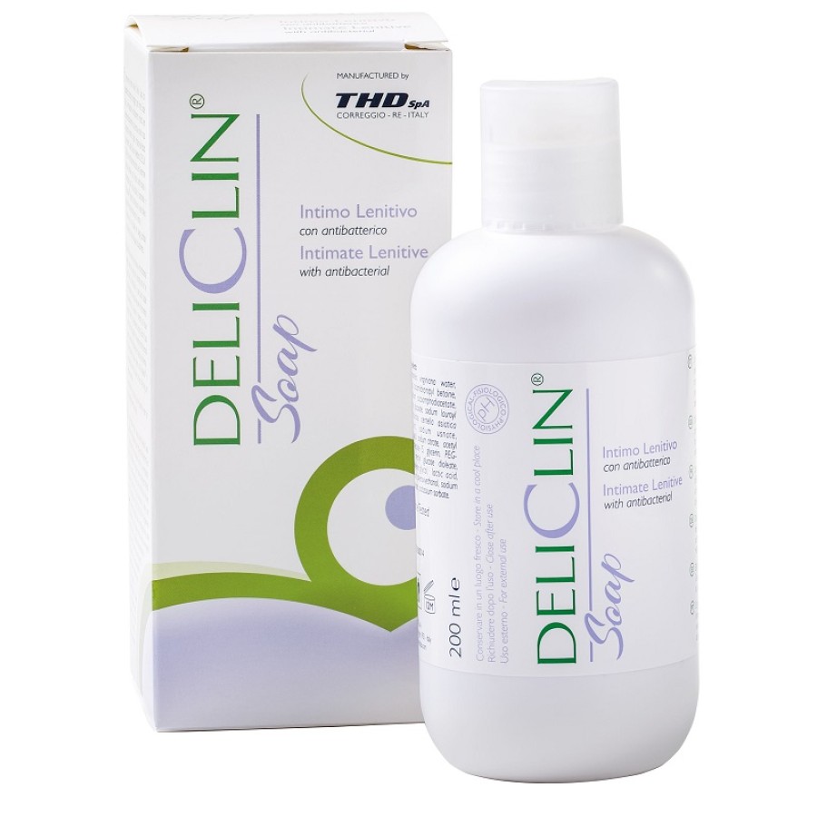 DELICLIN SOAP DETERGENTE INTIMO LENITIVO CON ANTIBATTERICO 200 ML DELICLIN SOAP DETERGENTE INTIMO LENITIVO CON ANTIBATTERICO 200 ML