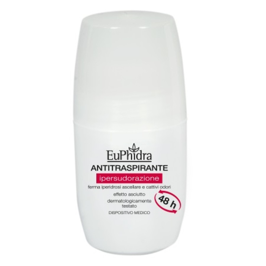 DEODORANTE IN EMULSIONE IN FLACONE ROLL-ON CON ASTUCCIO EUPHIDRA DEO ROLLON ANTITRASPIRANTE 50 ML