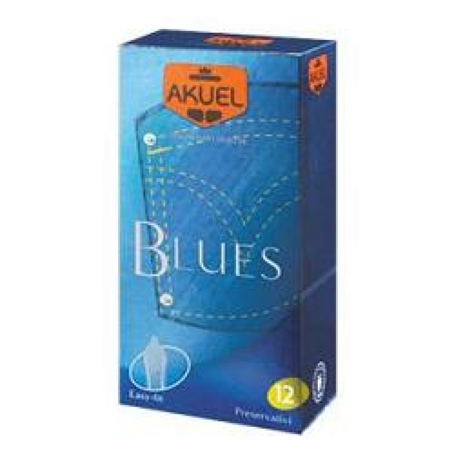 PROFILATTICO ANSELL AKUEL MANIX BLUES B 12 PEZZI PROFILATTICO ANSELL AKUEL MANIX BLUES B 12 PEZZI