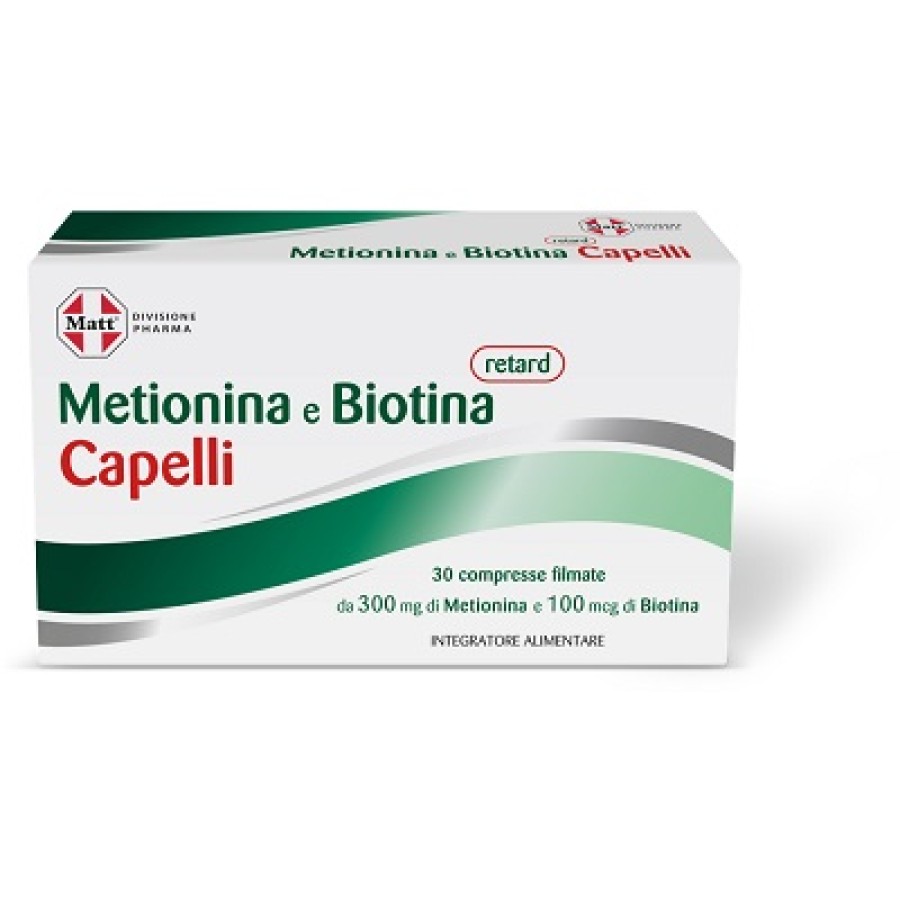 MATT DIVISIONE PHARMA METIONINA E BIOTINA RETARD CAPELLI 30 COMPRESSE