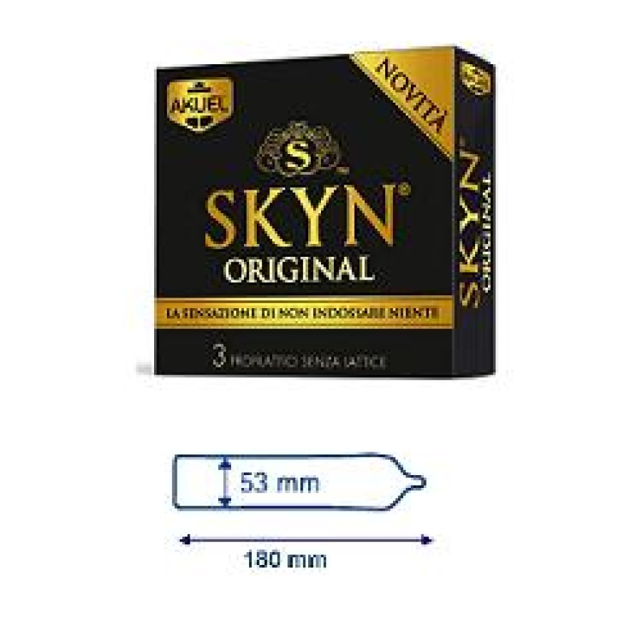 PROFILATTICO ANSELL AKUEL SKIN ORIGINAL 3 PEZZI PROFILATTICO ANSELL AKUEL SKIN ORIGINAL 3 PEZZI
