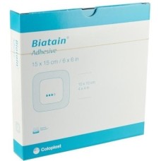 MEDICAZIONE BIATAIN IN SCHIUMA DI POLIURETANO CON IDROCOLLOIDE E BORDO ADESIVO 7,5X7,5 CM 10 PEZZI