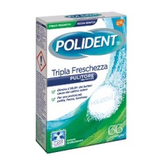 POLIDENT TRIPLA FRESCHEZZA 66 COMPRESSE
