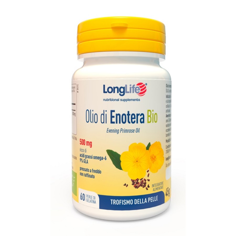 LONGLIFE OLIO ENOTERA BIO 60 PERLE 500 MG