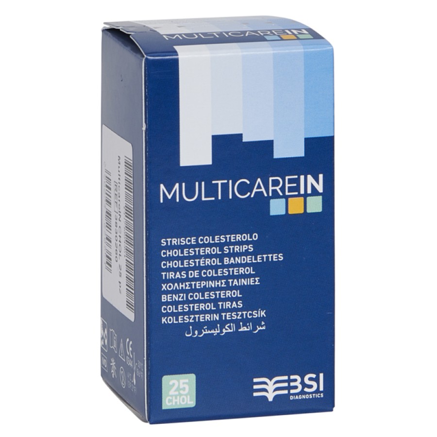 STRISCE MISURAZIONE GLICEMIA MULTICARE IN GLUCOSIO ELETTRODO 50 PEZZI