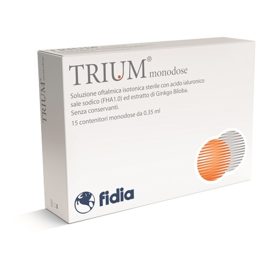 TRIUM MONODOSE GOCCE OCULARI 15 FLACONCINI TRIUM MONODOSE GOCCE OCULARI 15 FLACONCINI