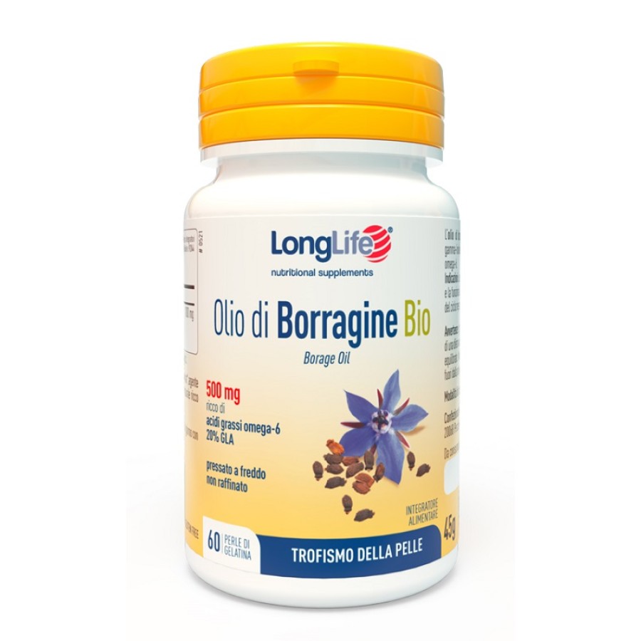 LONGLIFE OLIO BORRAGINE BIO 60 PERLE