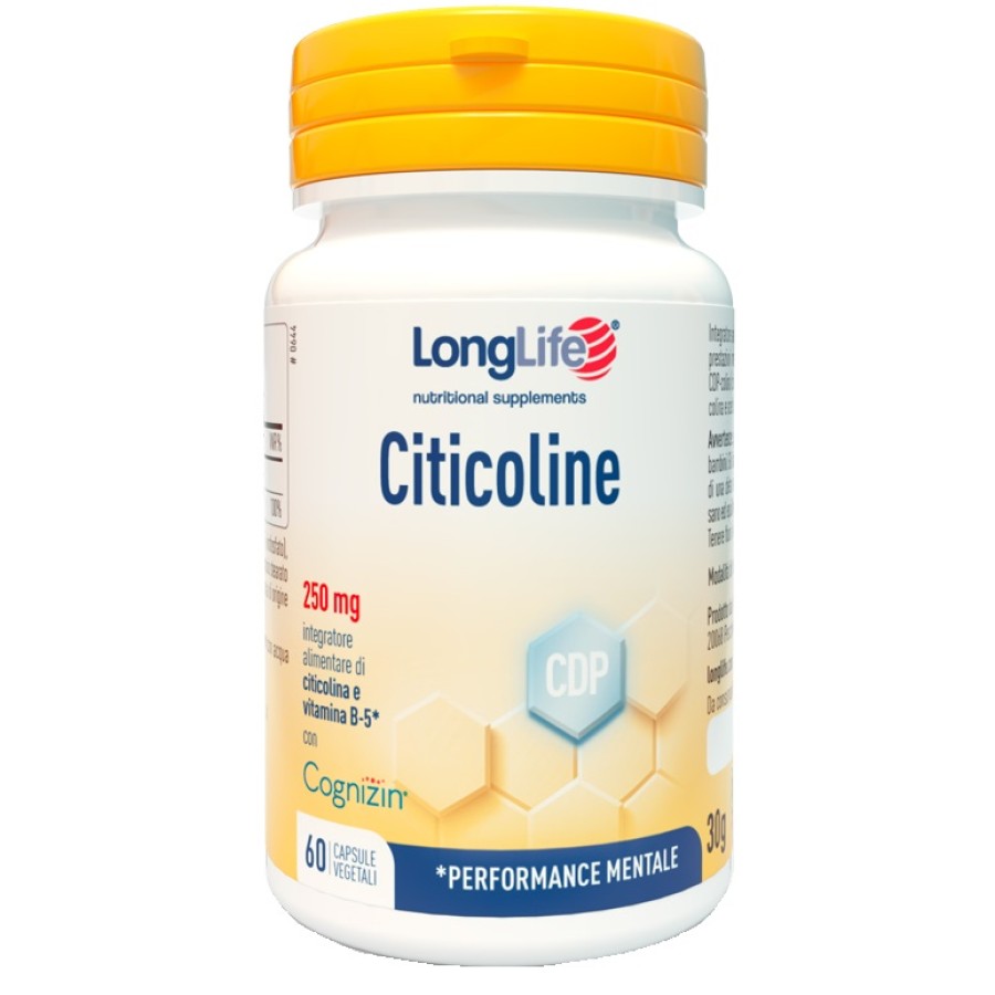 LONGLIFE CITICOLINE 60 CAPSULE VEGETALI DA 500 MG