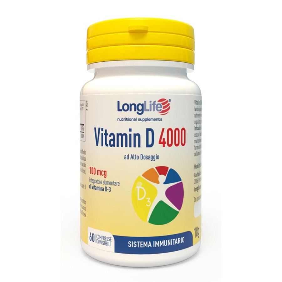 LONGLIFE VITAMIN D 4000UI 60 COMPRESSE