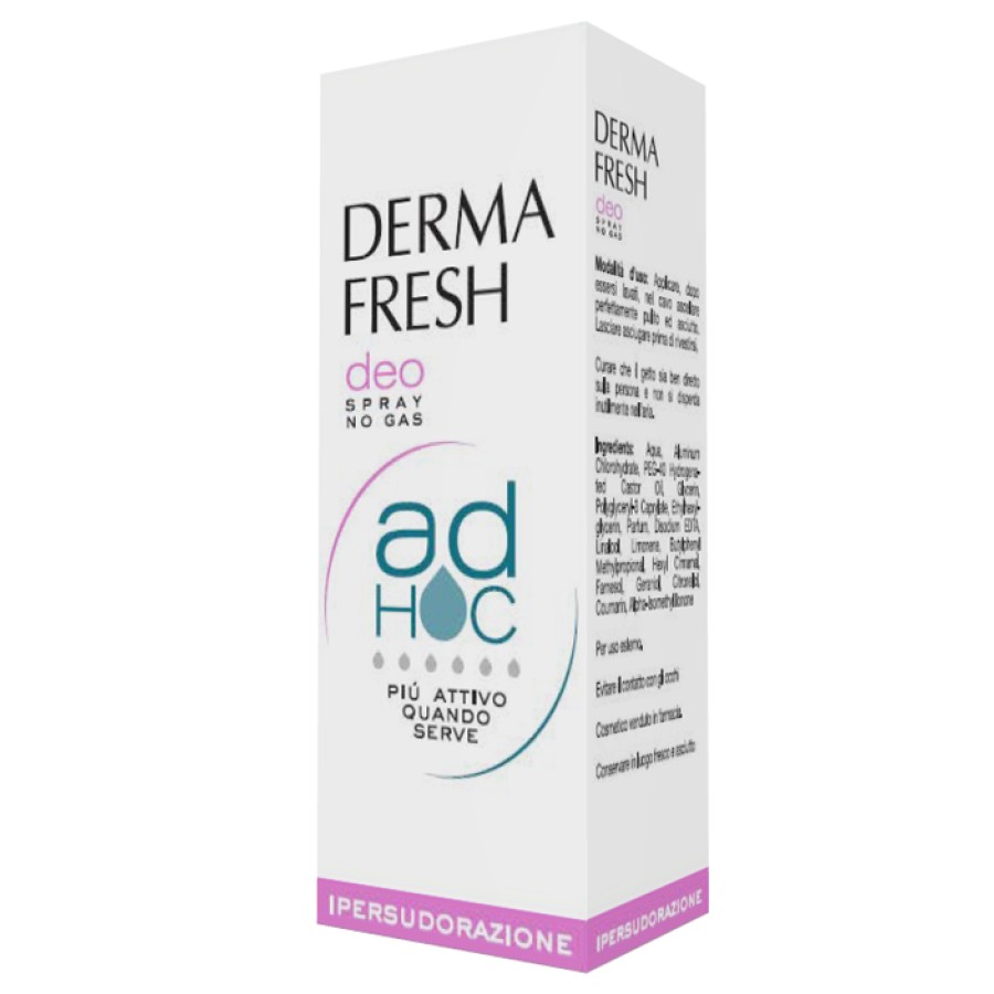 DERMAFRESH DEO SPRAY NO GAS AD HOC IPERSUDORAZIONE DEODORANTE 100 ML DERMAFRESH DEO SPRAY NO GAS AD HOC IPERSUDORAZIONE DEODORANTE 100 ML