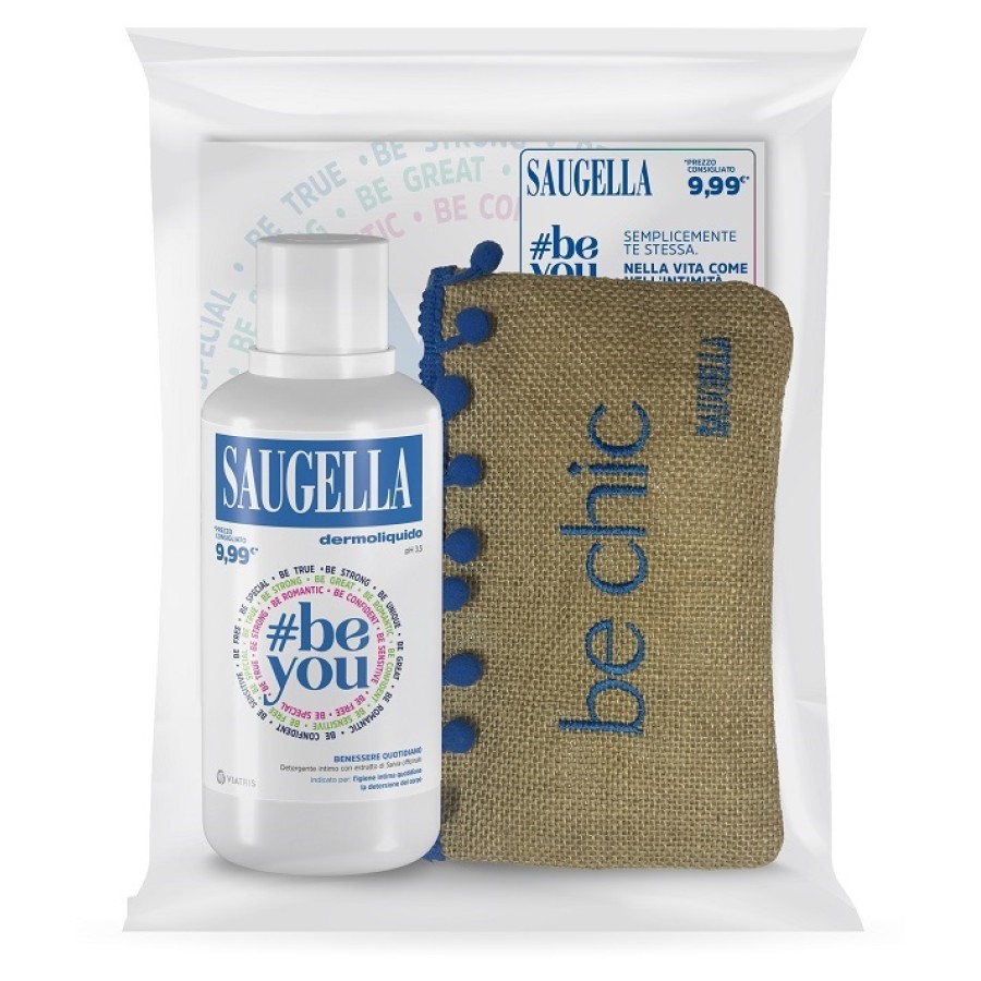 SAUGELLA BUNDLE PROMO POCHETTE 23 BE YOU 1 DERMOLIQUIDO 500 ML + POCHETTE CON PRODOTTI OMAGGIO SAUGELLA BUNDLE PROMO POCHETTE 23 BE YOU 1 DERMOLIQUIDO 500 ML + POCHETTE CON PRODOTTI OMAGGIO