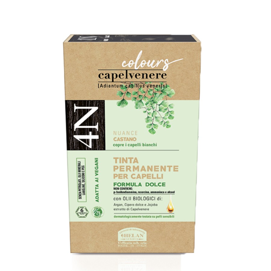 CAPELVENERE COLOURS TINTA CAPELLI 4N CASTANO CAPELVENERE COLOURS TINTA CAPELLI 4N CASTANO